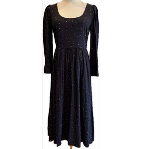 Madewell NWOT Raining Stars Scoop Neck  Long Sleeve Full Skirt Dress 2